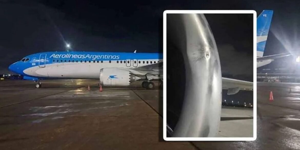 aviao-de-companhia-argentina-identifica-impacto-de-drone-no-galeao